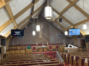 TV Mounting in a church